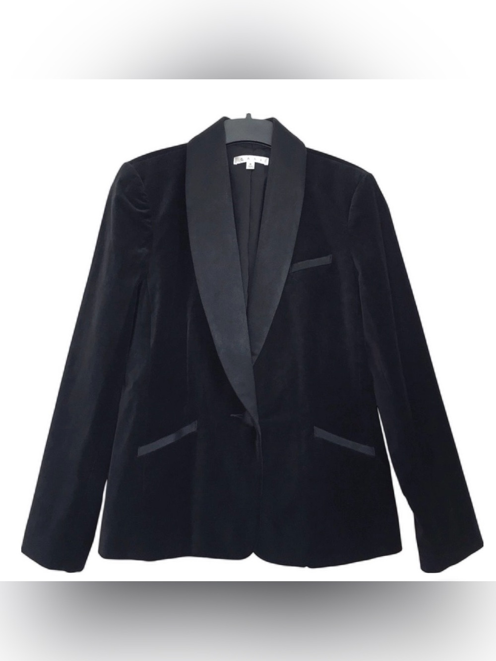 CAbi Black Velvet Blazer